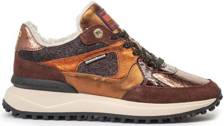 FLORIS VAN BOMMEL Lage Sneakers Dames Noppi 34.01 Maat: 37 5 Materiaal: Suède Kleur: Bruin