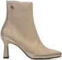 Floris van Bommel Sfw-50076 Enkellaarsjes Enkelboots met rits Dames Beige - Thumbnail 2