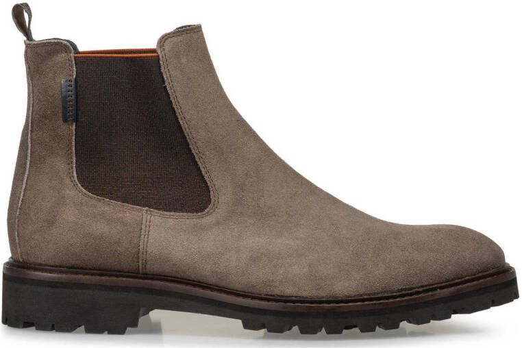 Floris van Bommel Sturdi 04.12 suède chelsea boots taupe