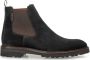 Floris van Floris van Bommel van Floris van Bommel Chelsea boots Heren Boots Laarzen Herenschoenen Suède SFM-60018 Zwart - Thumbnail 2