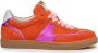 Floris van Bommel suède sneakers met metallic oranje roze - Thumbnail 1