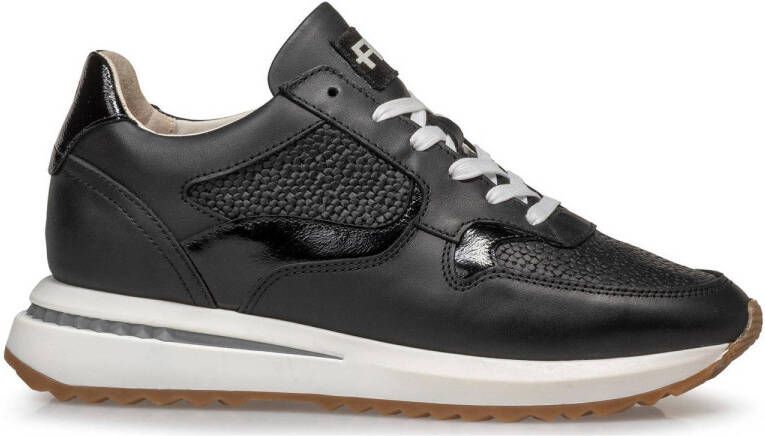 Floris van Bommel Sumi 03.18 leren sneakers zwart