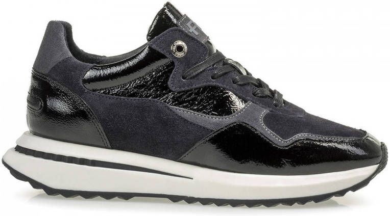 Floris van Bommel 85351 Lage sneakers Leren Sneaker Dames Zwart -  Schoenen.nl
