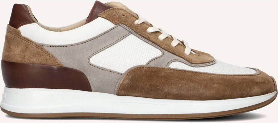 VAN BOMMEL Lage Sneakers Heren Sbm-10020 Libra Leer Bruin