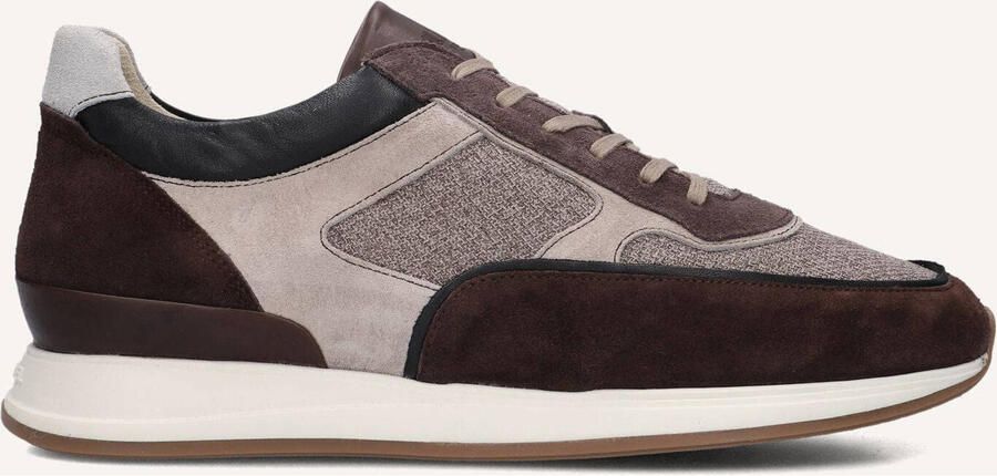 VAN BOMMEL Lage Sneakers Heren Sbm-10020 Libra Suède Taupe