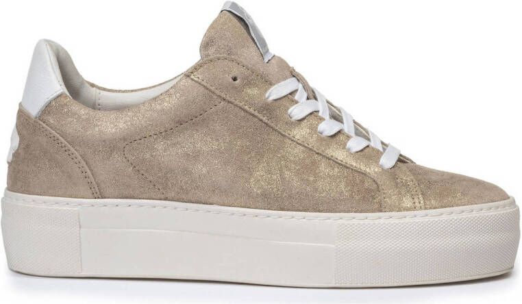 Floris van Bommel Vinni 05.40 suède sneakers goud