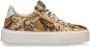 Floris van Floris van Bommel van Floris van Bommel Sneakers Dames Lage sneakers Damesschoenen Leer SFW-10106 print Slangenprint Goud - Thumbnail 2