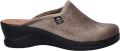 Fly Flot velours pantoffels taupe - Bruin
