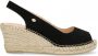 Fred de la Bretoniere 153010240 Espadrilles Zomer Schoenen Dames Zwart - Thumbnail 2