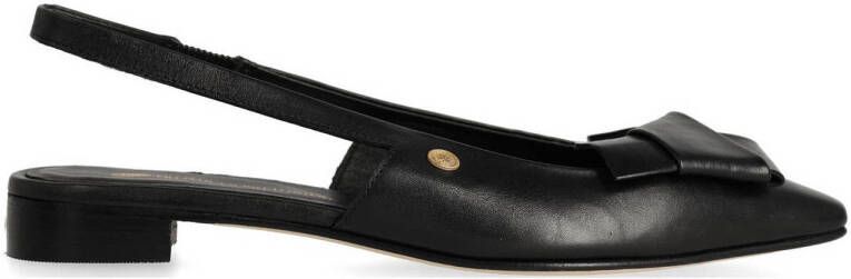 Fred de la Bretoniere ELISSE SLING Slingback nappa leather slingback loafers zwart