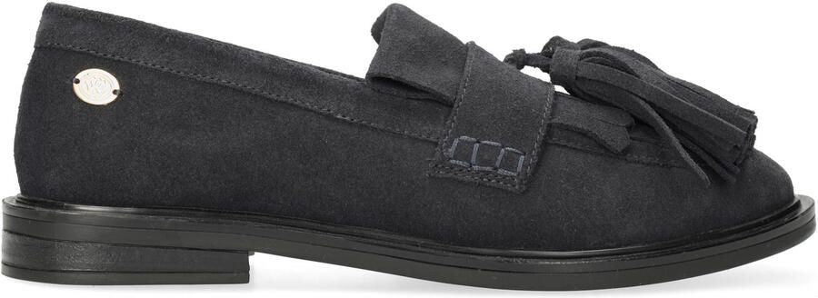 Fred de la Bretoniere Fairy Elise leren loafers met franjes donkerblauw