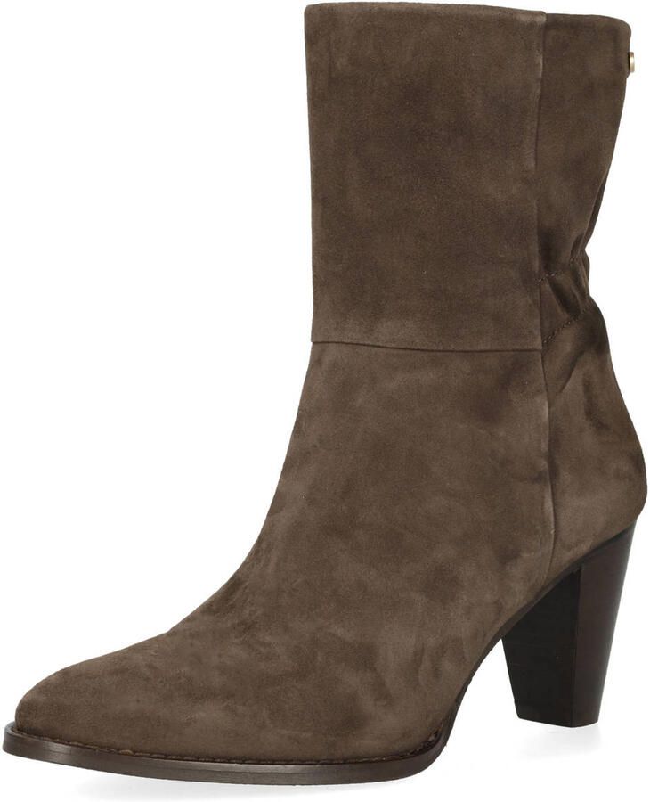 Fred de la Bretoniere Heeled High Boot Giny Area Donker Brown Dames Laarzen