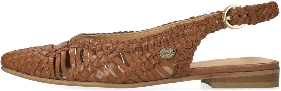 FRED DE LA BRETONIERE Slingbacks Dames Ellis Woven Maat: 42 Materiaal: Leer Kleur: Bruin - Foto 7