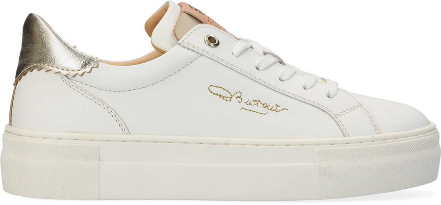FRED DE LA BRETONIERE Lage Sneakers Dames Storm Isa Maat: 39 Materiaal: Leer Kleur: Wit