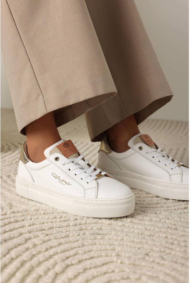 FRED DE LA BRETONIERE Lage Sneakers Dames Storm Isa Maat: 39 Materiaal: Leer Kleur: Wit - Foto 2