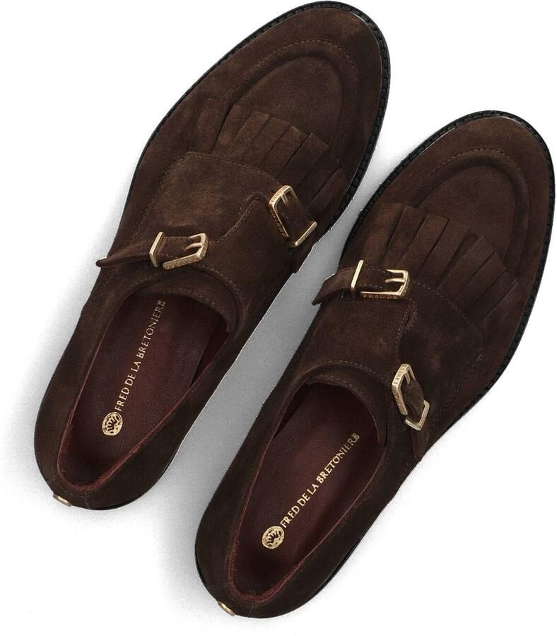 FRED DE LA BRETONIERE Loafers Dames Paris Jay Suède Bruin - Foto 3