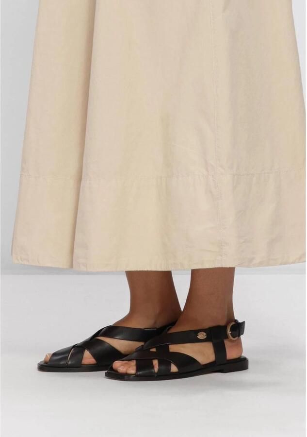 FRED DE LA BRETONIERE Sandalen met Hak Dames Gitel Cross Leer Zwart - Foto 10
