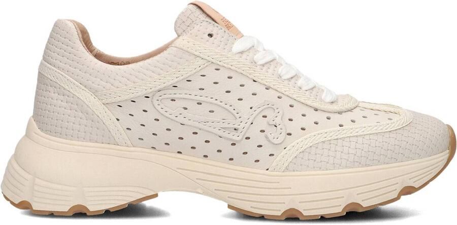 FRED DE LA BRETONIERE Lage Sneakers Dames Mariola Raffi Leer Wit