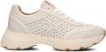 FRED DE LA BRETONIERE Lage Sneakers Dames Mariola Raffi Leer Wit - Beige