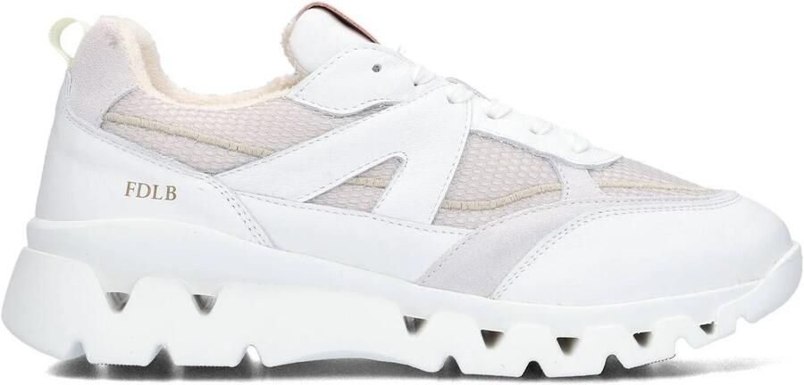 Fred de la Bretoniere Nona Eef Sneakers Leer Dames Wit - Foto 1