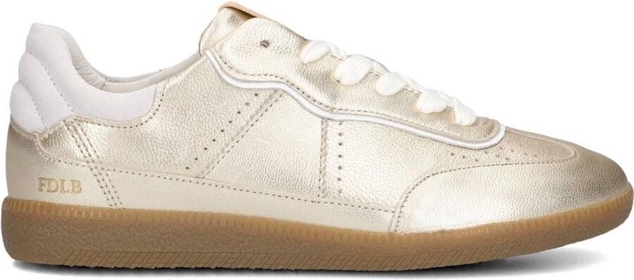 FRED DE LA BRETONIERE Lage Sneakers Dames Pearl Reza Leer Goud