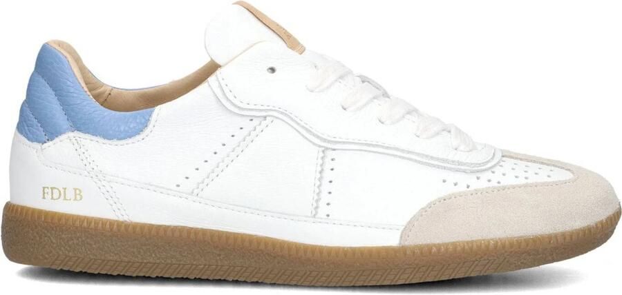 FRED DE LA BRETONIERE Lage Sneakers Dames Pearl Reza Leer Grijs