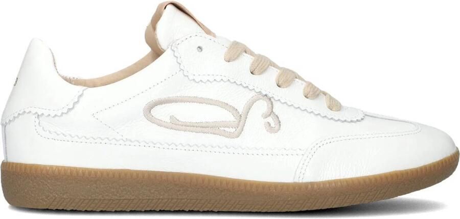FRED DE LA BRETONIERE Lage Sneakers Dames Pearl Sign Leer Wit