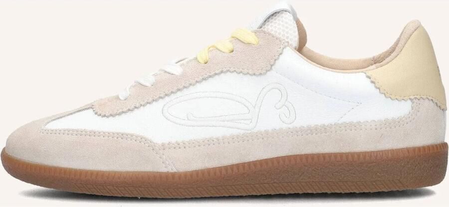 FRED DE LA BRETONIERE Lage Sneakers Dames Pearl Sign Leer Wit - Foto 6