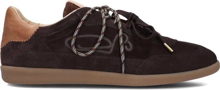 FRED DE LA BRETONIERE Lage Sneakers Dames Pepper Sign Suède Bruin