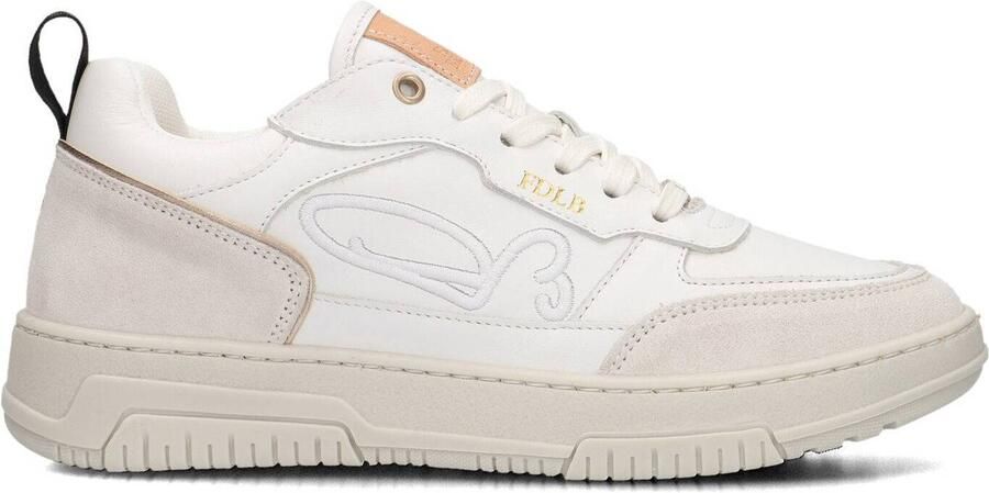 FRED DE LA BRETONIERE Lage Sneakers Dames Yara Leo Leer Wit