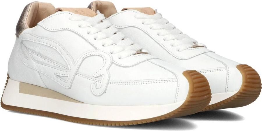 FRED DE LA BRETONIERE Lage Sneakers Dames Yentl Sign Leer Wit - Foto 2