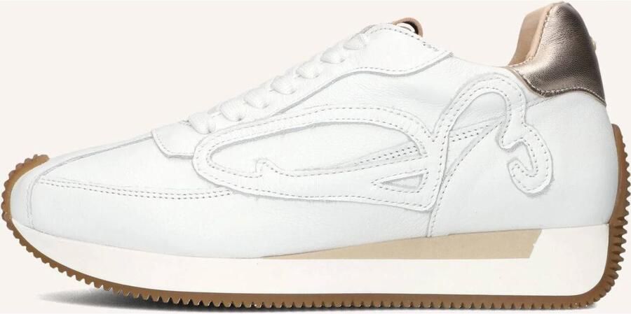 FRED DE LA BRETONIERE Lage Sneakers Dames Yentl Sign Leer Wit - Foto 3