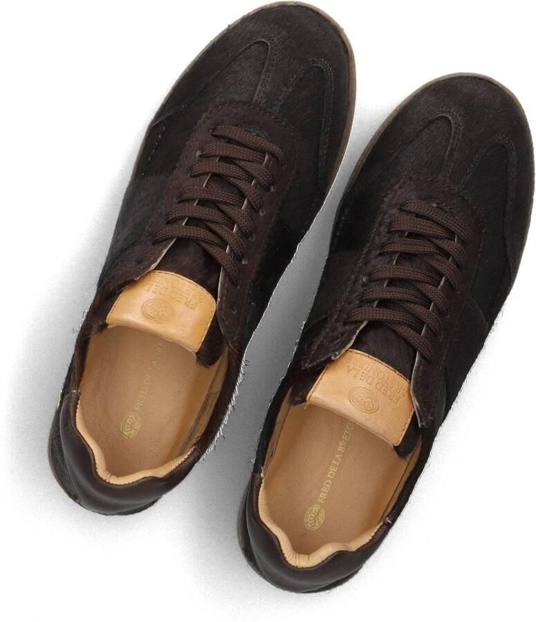 Fred de la Bretoniere ZAZZA ELLA Sneaker Pony Snake Dark Brown - Foto 2
