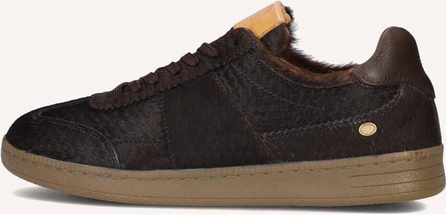 Fred de la Bretoniere ZAZZA ELLA Sneaker Pony Snake Dark Brown - Foto 3