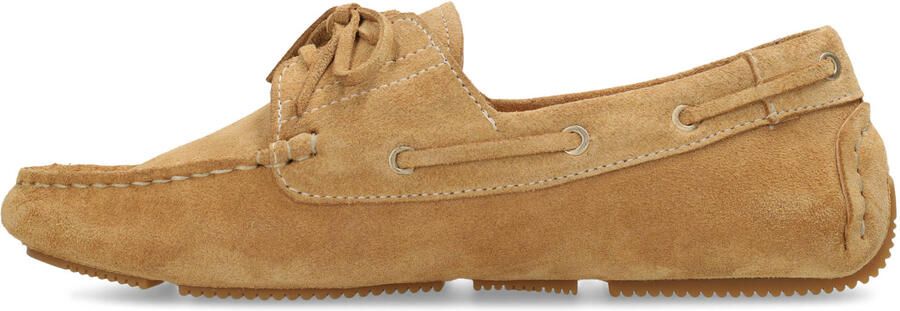 Fred de la bretoniere Billy Boaty mocassin suède cognac - Foto 3