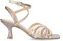 Fred de la Bretoniere Multikleur leren sandalen met kittenhak Multicolor Dames - Thumbnail 2