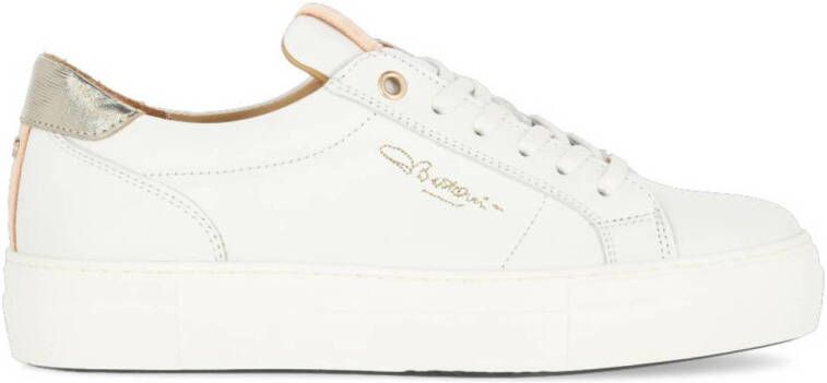 Fred de la Bretoniere Witte Lage Sneakers Storm Luca White Dames