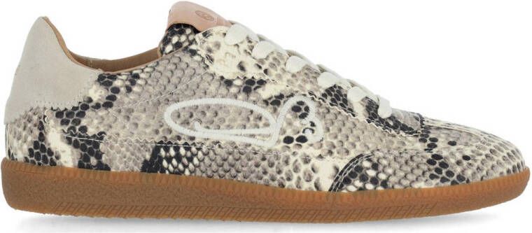 FRED DE LA BRETONIERE Lage Sneakers Dames Pearl Sign Maat: 41 Materiaal: Leer Kleur: Beige