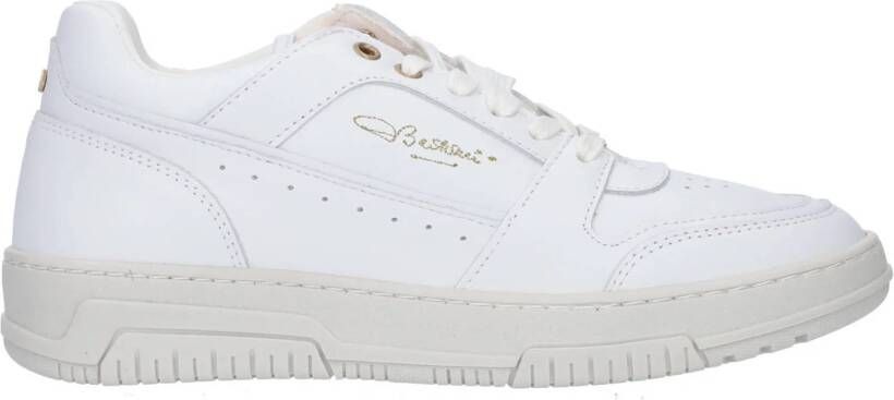 Fred de la Bretoniere Yara mega leren sneakers wit