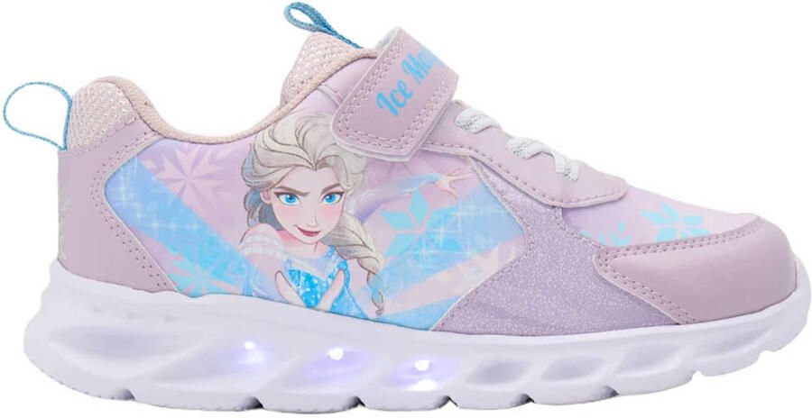 Frozen sneakers met lichtjes lila