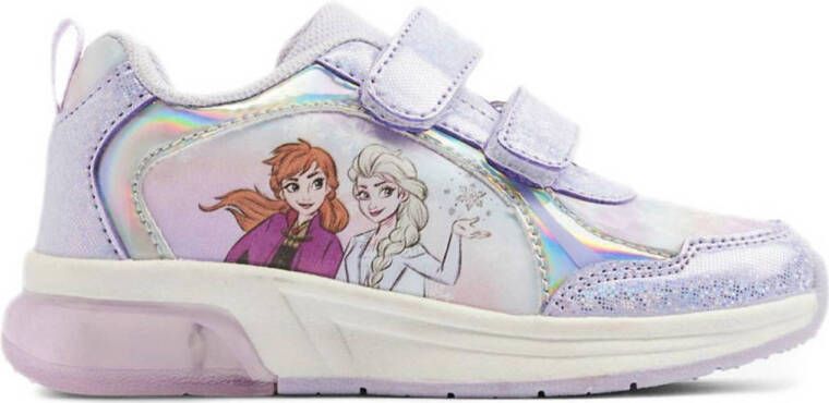 Frozen sneakers met lichtjes lila