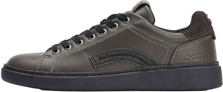 G-STAR leren sneakers met logo zwart - Foto 3