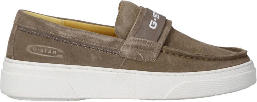 G-STAR Straker suède loafers bruin