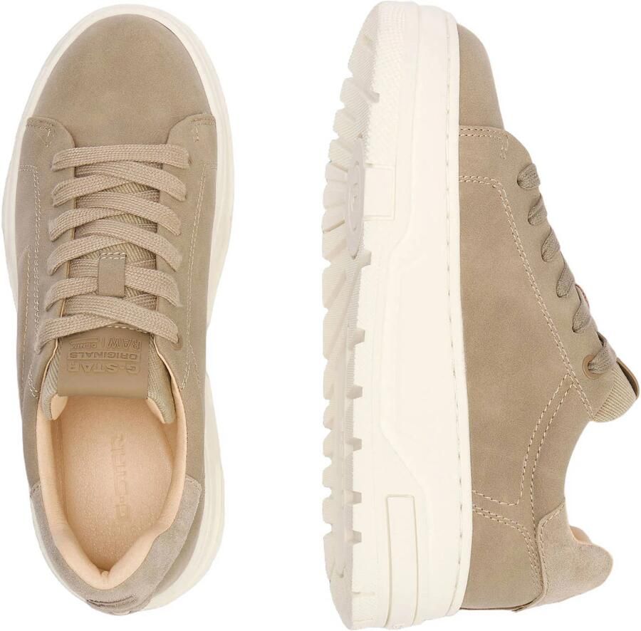 G-STAR suède sneakers met plateauzool taupe - Foto 2