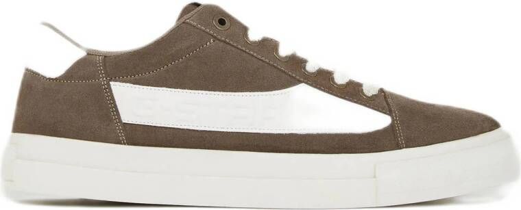 G-STAR Loom BSC M suède sneakers bruin wit