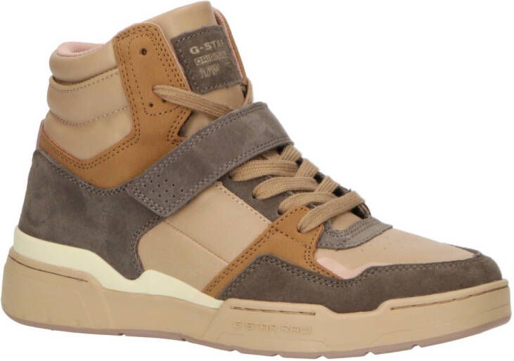 G-Star RAW ATTACC MID NUB W nubuck sneakers taupe zand