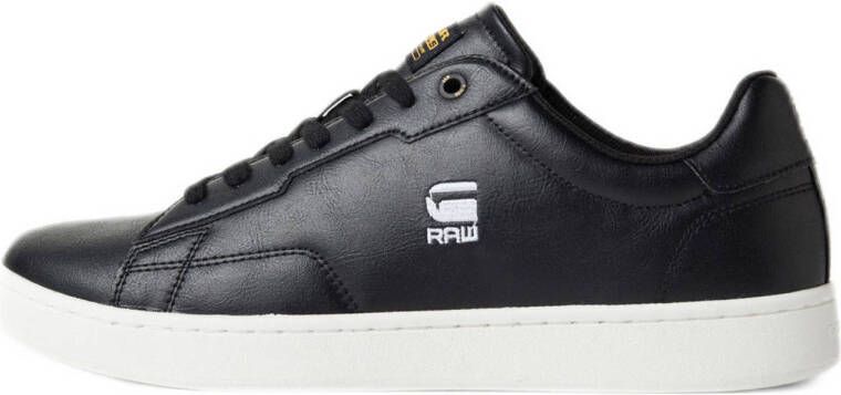 G-Star G STAR RAW Cadet Leather Heren Sneakers Sportschoenen Schoenen Zwart 2142 002509 BLK - Foto 1