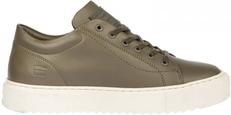 G-Star G Star RAW ROCUP BSC M leren sneakers olijfgroen