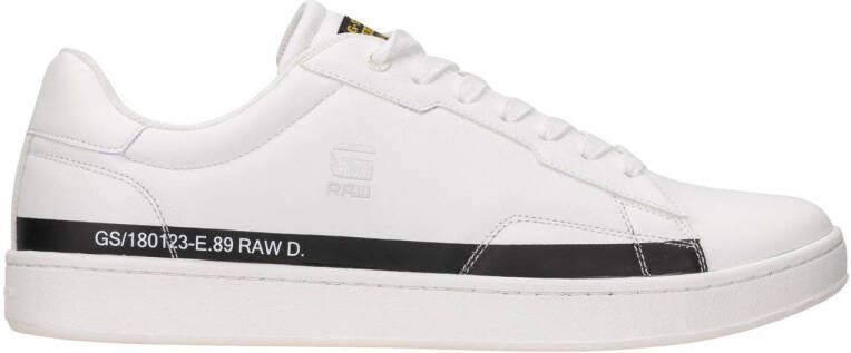 G-Star Klassieke laag uitgesneden sneaker met logo-details White Heren