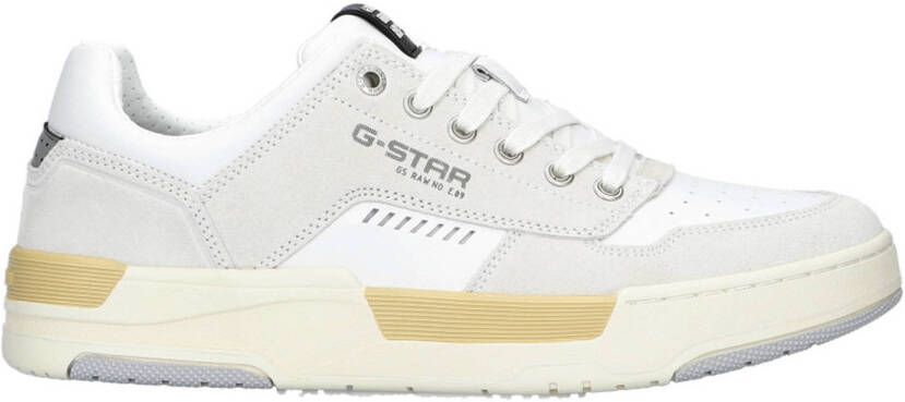 G-STAR Rine BSC M leren sneakers wit